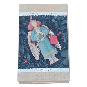 Hallmark Keepsake Christmas‎ Ornament Folk Art Caroling Angel 1996 Vintage